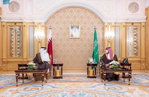 بن سلمان يستقبل أمير قطر في الرياض لبحث تعزيز التعاون بين بلديهما