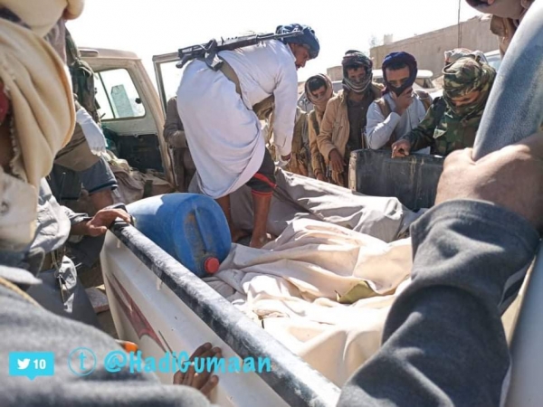 وساطة محلية تعلن تبادل جثامين 30 مقاتلا من الجيش والحوثيين في مأرب والجوف