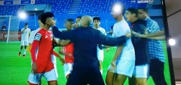 قرار سوري بإيقاف مدرب حراس الناشئين بعد الإعتداء على لاعب ناشئي اليمن