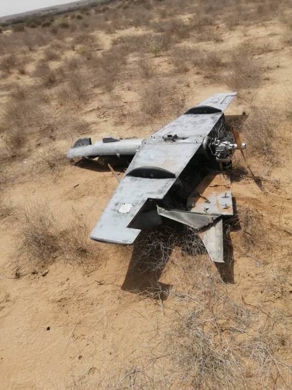 القوات الحكومية تُسقط أربع طائرات مُسيرة للحوثيين في حجة