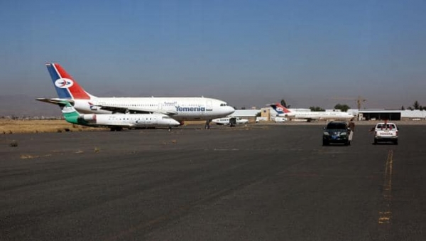الحوثيون يتهمون بالتحالف برفض منح تصريح هبوط أول رحلة لطيران اليمنية إلى مطار صنعاء