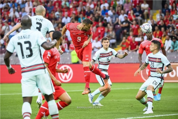 سويسرا تسقط البرتغال في دوري الأمم الأوروبية