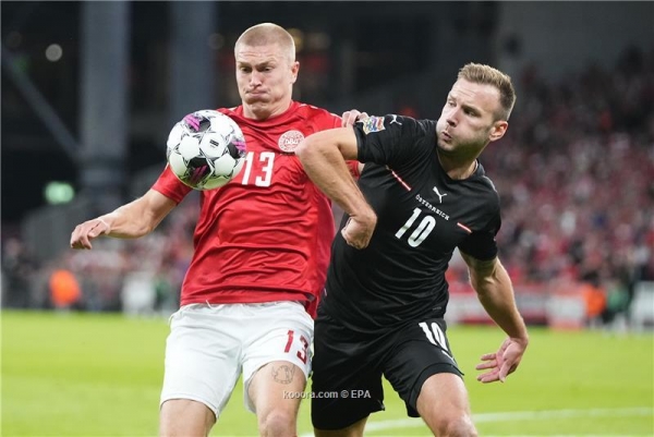 الدنمارك تعزز صدارتها في دوري الأمم بثنائية أمام النمسا