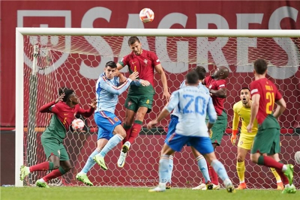 موراتا يصعق البرتغال ويعبر بإسبانيا لنصف نهائي دوري الأمم
