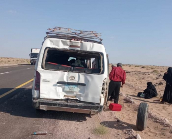 وفيات واصابات جراء حادث مروري غربي محافظة لحج