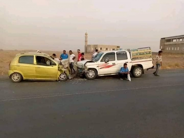 وفاة وإصابة قرابة ألف شخص خلال شهر جراء الحوادث المرورية في مناطق الحوثيين