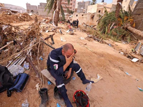 الهلال الاحمر الليبي: لا توجد اعداد مؤكدة لضحايا كارثة درنة