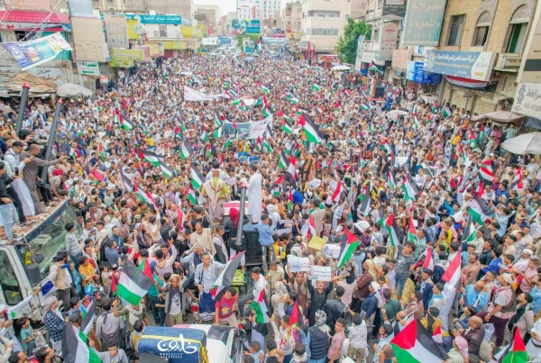 حشود مهيبة ومسيرات بعدد من المحافظات دعماً للشعب الفلسطيني وتنديدا بجرائم الاحتلال