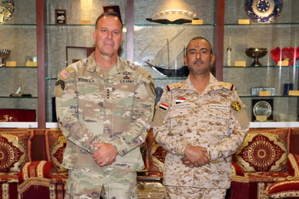 مباحثات يمنية أمريكية لتعزيز التعاون العسكري والأمني