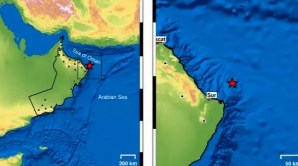 تحذيرات من عاصفة مدارية وزلزال بقوة 4.8 ريختر في بحر عُمان