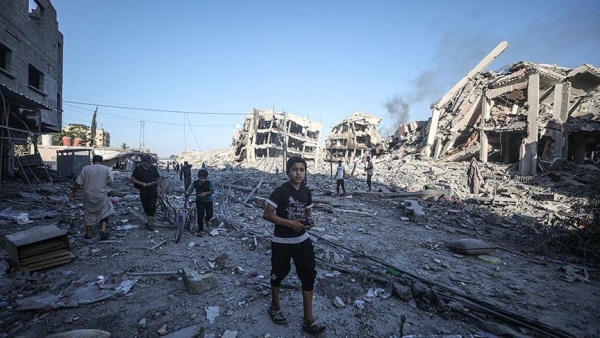 "الإعلامي الحكومي بغزة": قصف إسرائيل هدم 5500 مبنى سكني