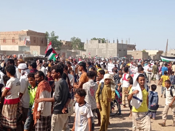 اليمن .. تواصل التظاهرات الشعبية تنديدا بجرائم الاحتلال الإسرائيلي بحق الشعب الفلسطيني