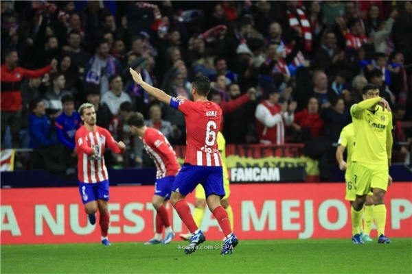 أتلتيكو مدريد يستعيد توازنه بانتصار شاق على فياريال