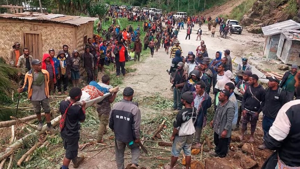 670 قتيلاً ضحايا انزلاقات التربة في بابوا غينيا الجديدة