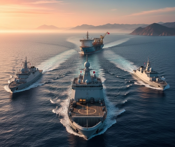 تركيا تعلن تكثيف أنشطتها العسكرية في بحر العرب عبر أسطول متعدد المهام