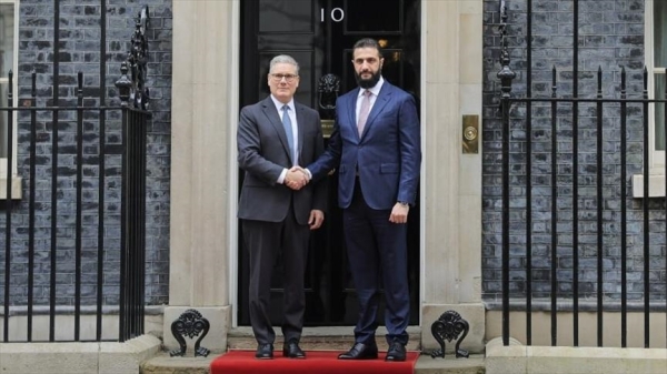 لندن.. الشرع وستارمر يبحثان تعزيز العلاقات والتطورات الإقليمية