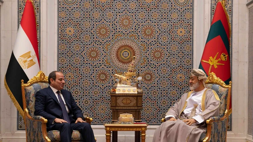زعيما عمان ومصر يبحثان سبل إبرام اتفاق نهائي بين واشنطن وطهران