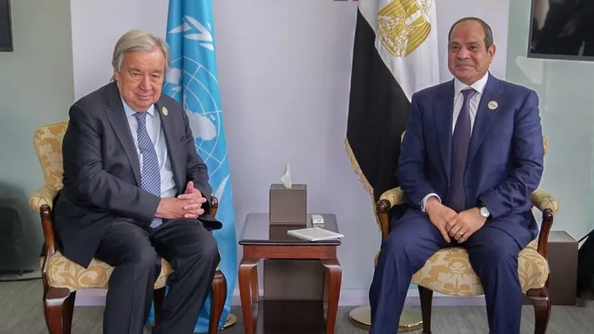 السيسي وغوتيريش يبحثان حرب إيران وتطورات إقليمية
