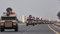 خاص: قوة قطرية معززة بعتاد ثقيل تعبر الوديعة في طريقها  إلى مأرب