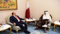 الرئيس هادي وامير قطر يعقدان جلسة مباحثات رسمية على مستوى القمة