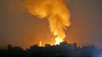 طيران التحالف يعاود قصف مقر الفرقة الأولى مدرع شمال صنعاء