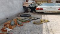 أمن عدن يعثر على معمل لتجهيز السيارات المفخخة والعبوات الناسفة (صور)