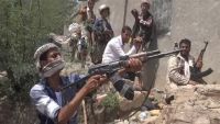 مقتل 8 وإصابة 11 من عناصر المليشيا الانقلابية في معارك عنيفة جنوب تعز