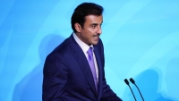 أمير قطر: مخرجات الحوار الوطني قدمت حلولا منصفة لكل الأطراف المتصارعة باليمن