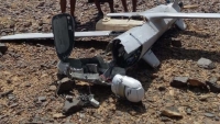 القوات الحكومية تسقط ثاني طائرة للحوثيين في البيضاء