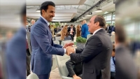 أمير قطر يتسلم رسالة من السيسي تتعلق بالعلاقات الثنائية