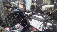 وفاة وإصابة ثمانية أشخاص بحريق في إحدى مخيمات النازحين في مأرب