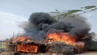 الحوثيون يُحرقون العشرات من منازل المواطنين في مديرية الدريهمي غربي اليمن