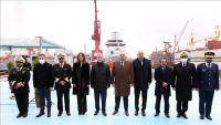 تركيا تسلم قطر سفينة "الشمال" بحضور وزيري دفاع البلدين