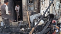 وفاة سبعة نازحون إثر حريق التهم مخيم بمأرب