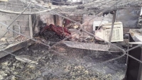 مأرب .. وفاة امرأة وإصابة آخرين إثر اندلاع حريق بمنزل أحد النازحين